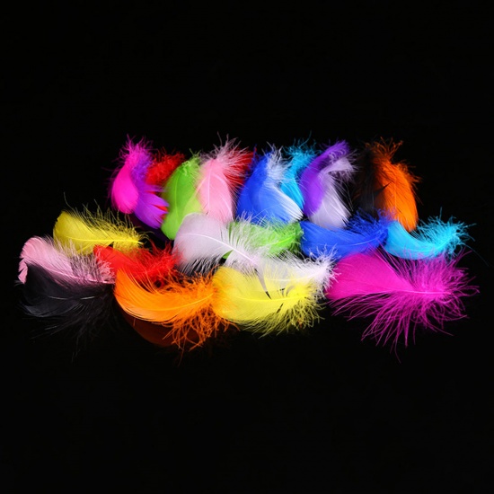 Picture of DIY Handmade Craft Materials Accessories At Random Mixed Feather 10cm - 7cm, 1 Packet (Approx 100 PCs/Packet)