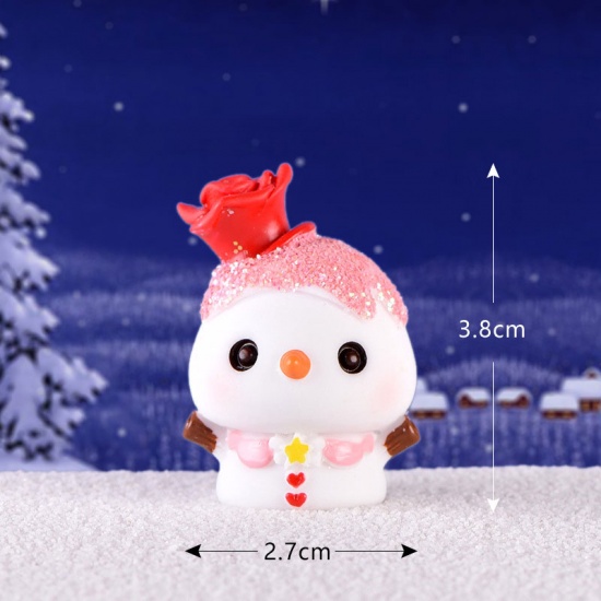 Immagine di Multicolor - style4 New Kawaii Christmas Snowman Micro Landscape Figurine Ornament Plant Pot Fairy Garden home decor Regalo di Natale di Babbo Natale