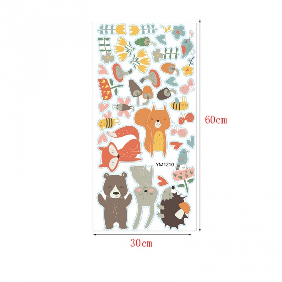Picture of Multicolor - Personality Creative Wall Sticker for Kids Room Forest Animal Party Children's Room Kindergarten Home Decoration Stickers