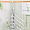 Picture of Plastic Clothes Hangers White Foldable 52cm x 42cm, 1 Set