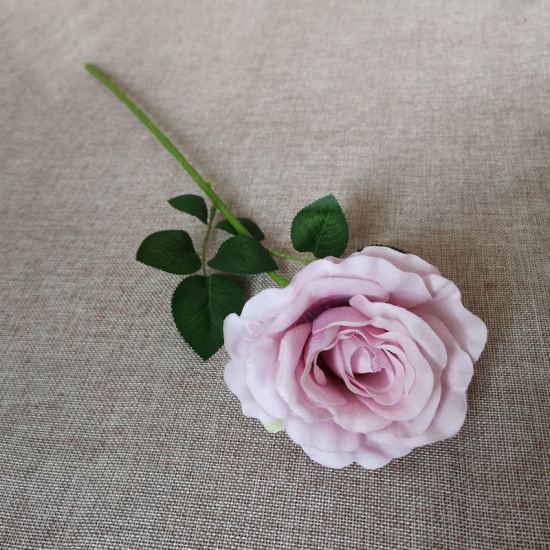 Изображение Лаванда 1 шт. 50 см искусственная роза цветы один длинный ствол букет красивый цветок моделирования для домашнего украшения свадьбы партии