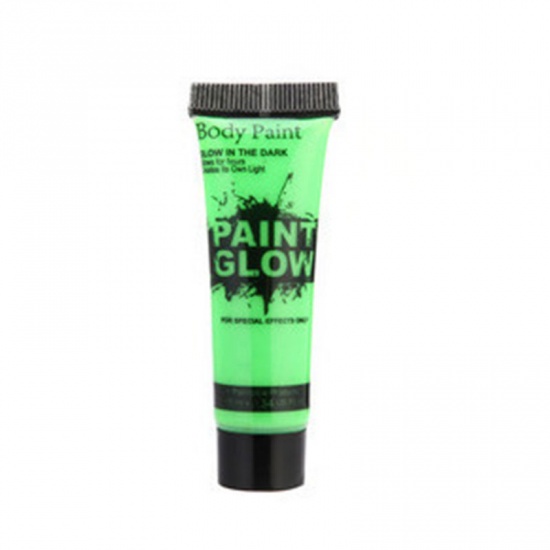 Picture of Green water-based luminous paint Painted pigments Human body hand-painted pigments Finger paint luminous body painting