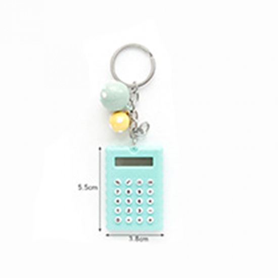 Picture of Size Pearl Green Korea Hand Calculator Cartoon Mini Slim Button Battery Cute Calculator Creative Portable Computer