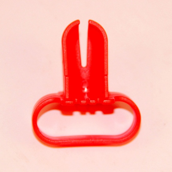 Изображение ABS Пластик Balloon Tying Tool Оранжево-красный 75мм x 55мм , 1 ШТ