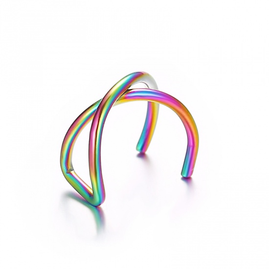 Picture of Ear Cuffs Clip Wrap Earrings Multicolor U-shaped 12mm x 10mm, 1 Piece