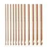 Изображение натуральный - Круглый бамбук обугленный умелый высококачественный инструмент вязание крючком вязание спицами набор из 12