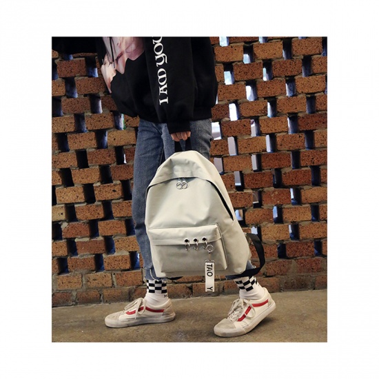Picture of Canvas Backpack Grayish White 40cm x 29cm , 1 Piece