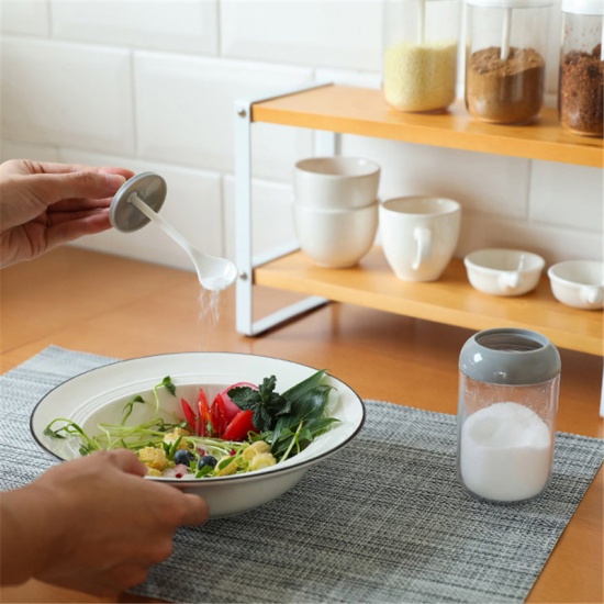 Immagine di Grigio - Style2 Conservazione creativa della bottiglia di condimento con lo strumento di cottura della cucina del cucchiaio