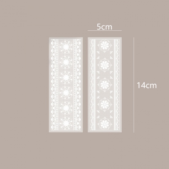 Picture of Lace white ink sulfuric acid paper DIY stickers