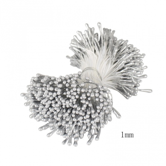 Immagine di Plastica Fiore Artificiale Argento 1mm , 1 Pacchetto