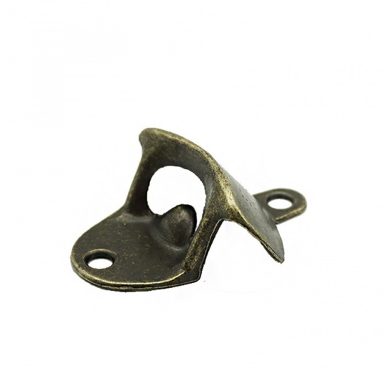 Picture of Antique Bronze - Vintage Metal Wall Mounted Beer Bottle Opener For Bar Kitchen Tool