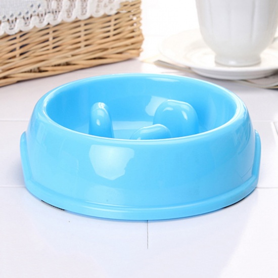 Picture of Blue - Pet Dog Cat Animals Food Water Dish Travel Portable Feeder Feeding Bowl