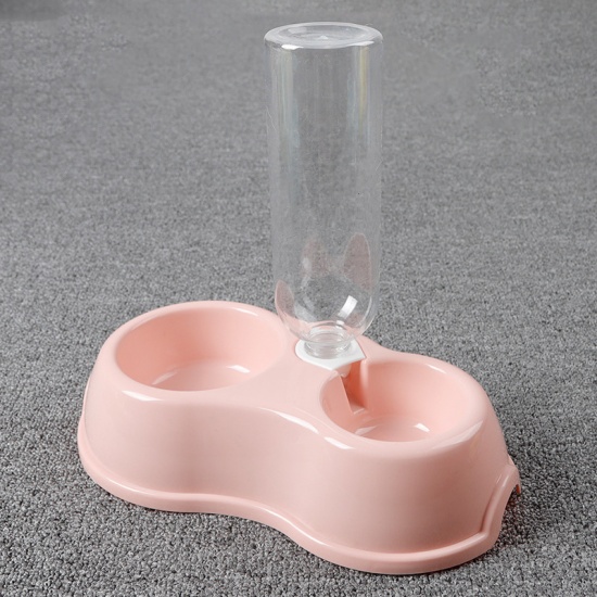 Immagine di Rosa - Alimentatore automatico per vaschette per piatti per dispenser di acqua potabile per gatti domestici