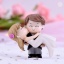 Imagen de Blanco y negro - Novio y novia DIY Mini adorno pequeño modelo figura juguetes