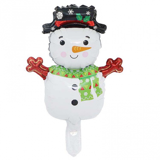 Picture of Aluminium Foil Balloon Multicolor Christmas Snowman 1 Piece