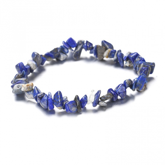 Image de Bracelets en Lapis-Lazuli ( Naturel ) 22cm long, 1 Pièce