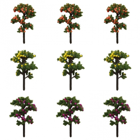 Picture of Simulation Fruit Trees Green & Orange 70mm x 40mm, 1 Piece