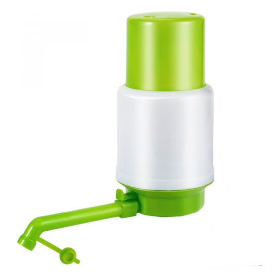 Bild von Polypropylen Hand-Druckwasserflasche Pumpe Grün 18.3cm x 6.5cm, 1 Stück