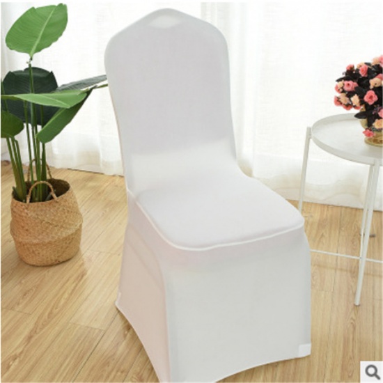 Picture of Polyester Chair Cover Creamy-White 90cm x 45cm, 1 Piece