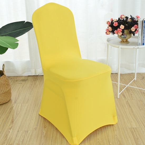 Picture of Polyester Chair Cover Yellow 90cm x 45cm, 1 Piece