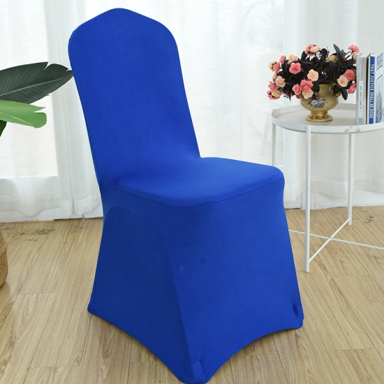 Immagine di Poliestere Copertura della sedia Blu Marino 90cm x 45cm, 1 Pz