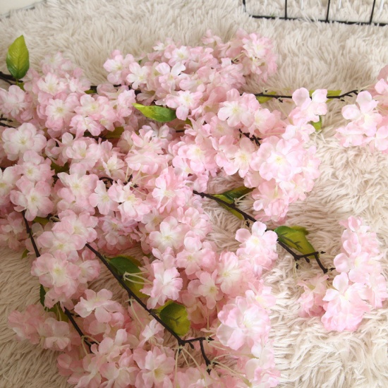 Picture of Fabric Artificial Flower Pink 104cm, 1 Piece