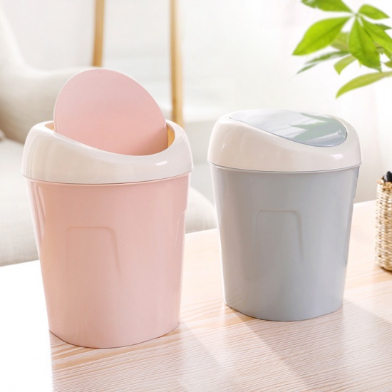 Picture of PP Desktop Waste Bins Pink 17cm x 10.5cm, 1 Piece