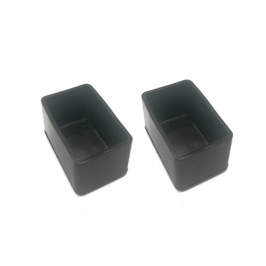 Picture of PVC Table And Chair Foot Cover Black Square 20mm x 20mm, 4 PCs