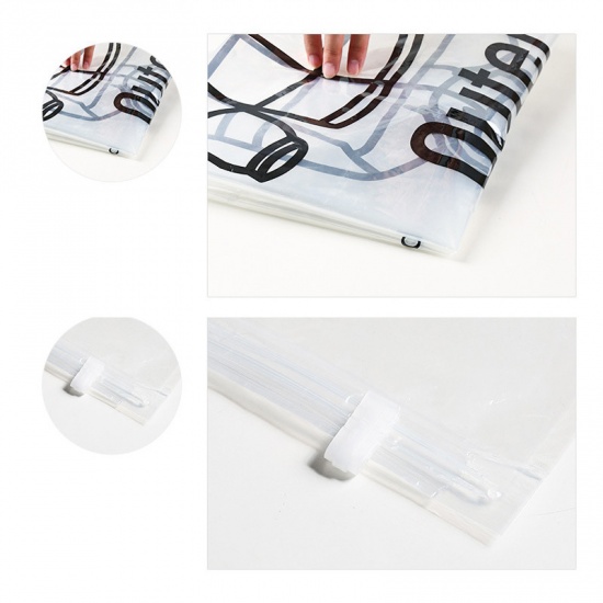 Picture of Poly Ethylene Clothes Compressed Storage Bag Transparent Clear Rectangle 110cm x 67cm, 1 Piece