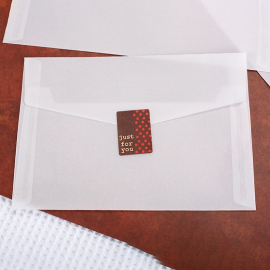 Immagine di Carta da lucido Busta Rettangolo Traslucido Lunghezza: 17.5cm, Larghezza: 12.5cm, 10 Pz
