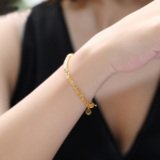 Picture of Brass Bracelets Gold Plated 1 Piece                                                                                                                                                                                                                           