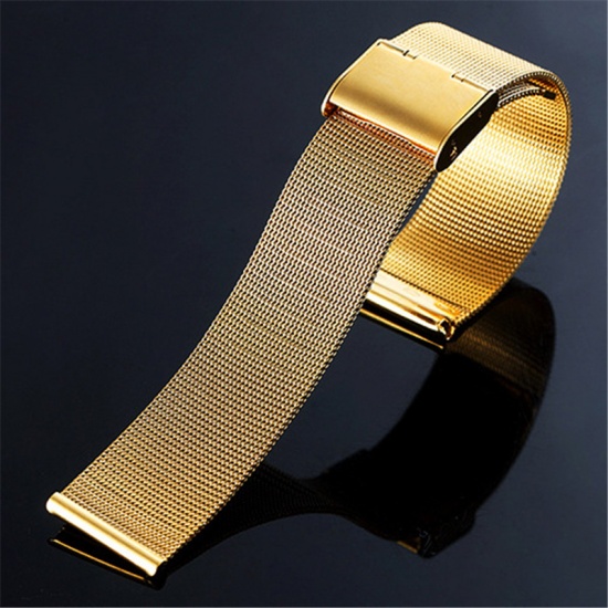 Immagine di Acciaio Inossidabile Cinturini Oro Placcato 11cm - 7.5cm, 1 Serie