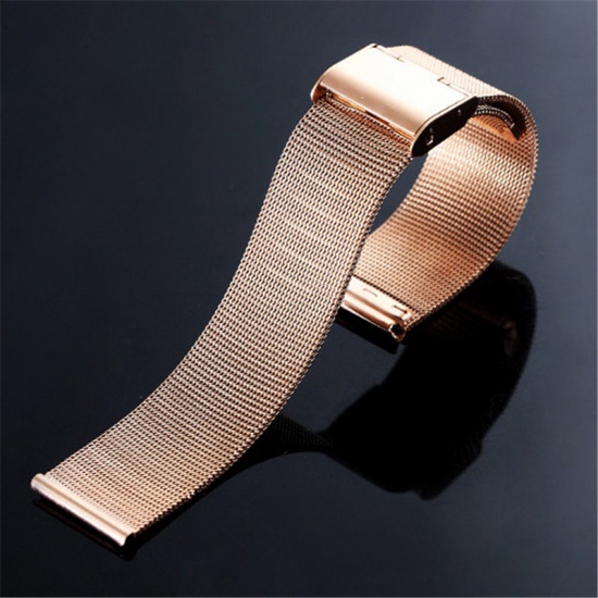 Immagine di Acciaio Inossidabile Cinturini Oro Rosa 11cm - 7.5cm, 1 Serie