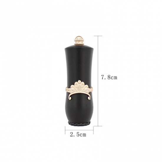 Picture of Plastic Pin Cushions Lipstick Black 78mm x 25mm, 1 Piece