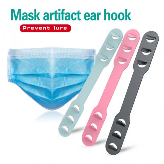 Immagine di Mouth Mask Wearing Tool Ear Pain Relieve Adjustable Light Pink