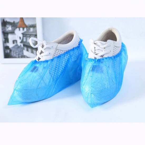Picture of Poly Ethylene Shoe Cover Blue 1 Packet ( 100 PCs/Packet)