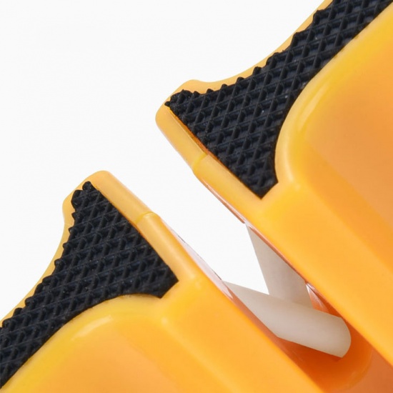 Immagine di ABS Yellow Mini Multifunctional Double Household Quick Knife Sharpener Portable Outdoor 1 Piece