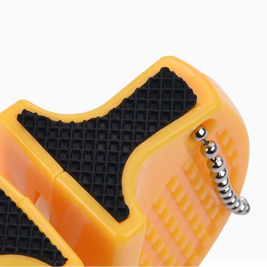 Picture of ABS Yellow Mini Multifunctional Double Household Quick Knife Sharpener Portable Outdoor 1 Piece