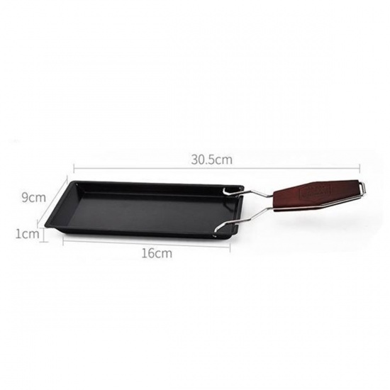 Picture of Black - Mini non-stick baking tray with candle holder set