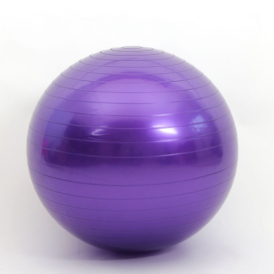 Image de Violet - Sport Balles de Yoga Pilates Fitness Gym Équilibre Fitball Exercice Formation Entraînement Balle De Massage 75cm Sans Pompe
