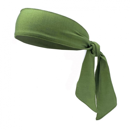 Изображение Olive Green - Outdoor sweat-absorbing elastic headbands for both men and women