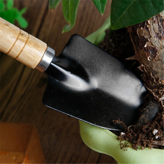 Bild von Natur - Gartenwerkzeug Rechen / Schaufel / Spaten Pflanze Gartengerät Tragbares Gartenwerkzeug （3 Stück / Set）
