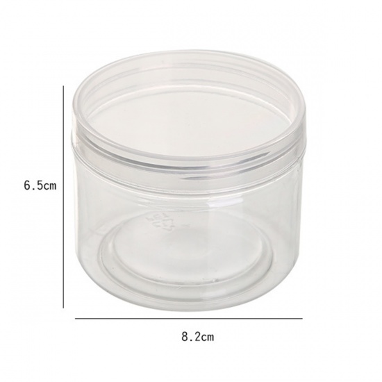 Изображение Transparent round transparent jar mouth sealed storage tank，5 Pcs