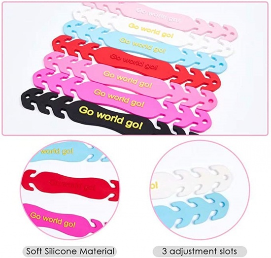 Immagine di Pink - PVC Face Mask Hook Buckle Ear Protectors For Ear Pain Prevention Extender Mask Band String For Kids，5 Pcs