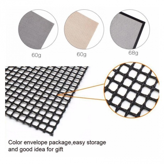 Immagine di Black - One piece of environmentally friendly reusable non-stick barbecue grill mat