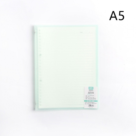 Picture of (30 Sheets) PP Writing Memo Notebook Green Rectangle Streak Detachable 23.5cm x 17.5cm, 1 Copy