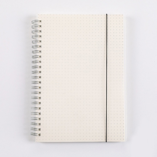 Picture of (80 Sheets) Paper Writing Memo Notebook Creamy-White Rectangle Dot 21cm x 14.2cm, 1 Copy