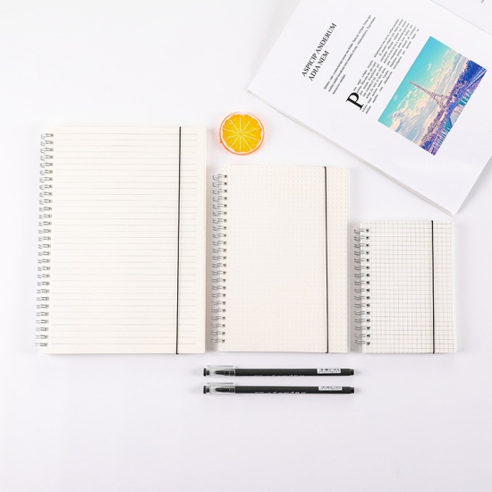 Picture of (80 Sheets) Paper Writing Memo Notebook Creamy-White Rectangle Dot 21cm x 14.2cm, 1 Copy