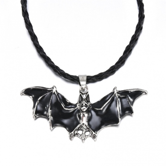 Image de Colliers Punk Noir Chauve-souris Halloween 1 Pièce