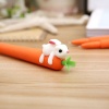 Picture of Plastic Gel Ink Pen Orange Carrot Rabbit 15cm, 3 PCs